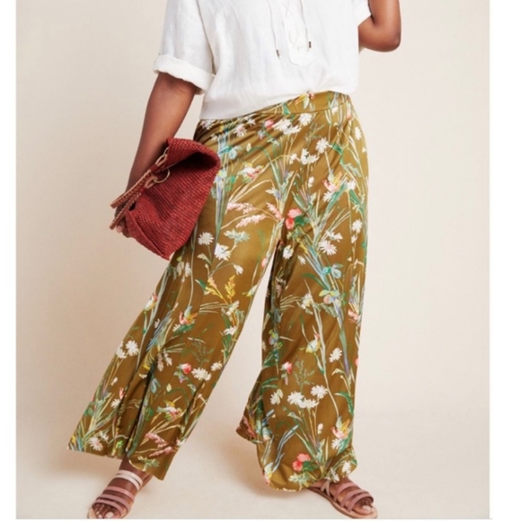 Anthropologie Pants - NWT A+ Anthropologie Maeve Floral Wide Leg Pants